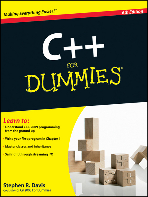 Title details for C++ For Dummies® by Stephen R. Davis - Available